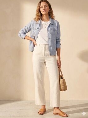 Linen Jean Jacket